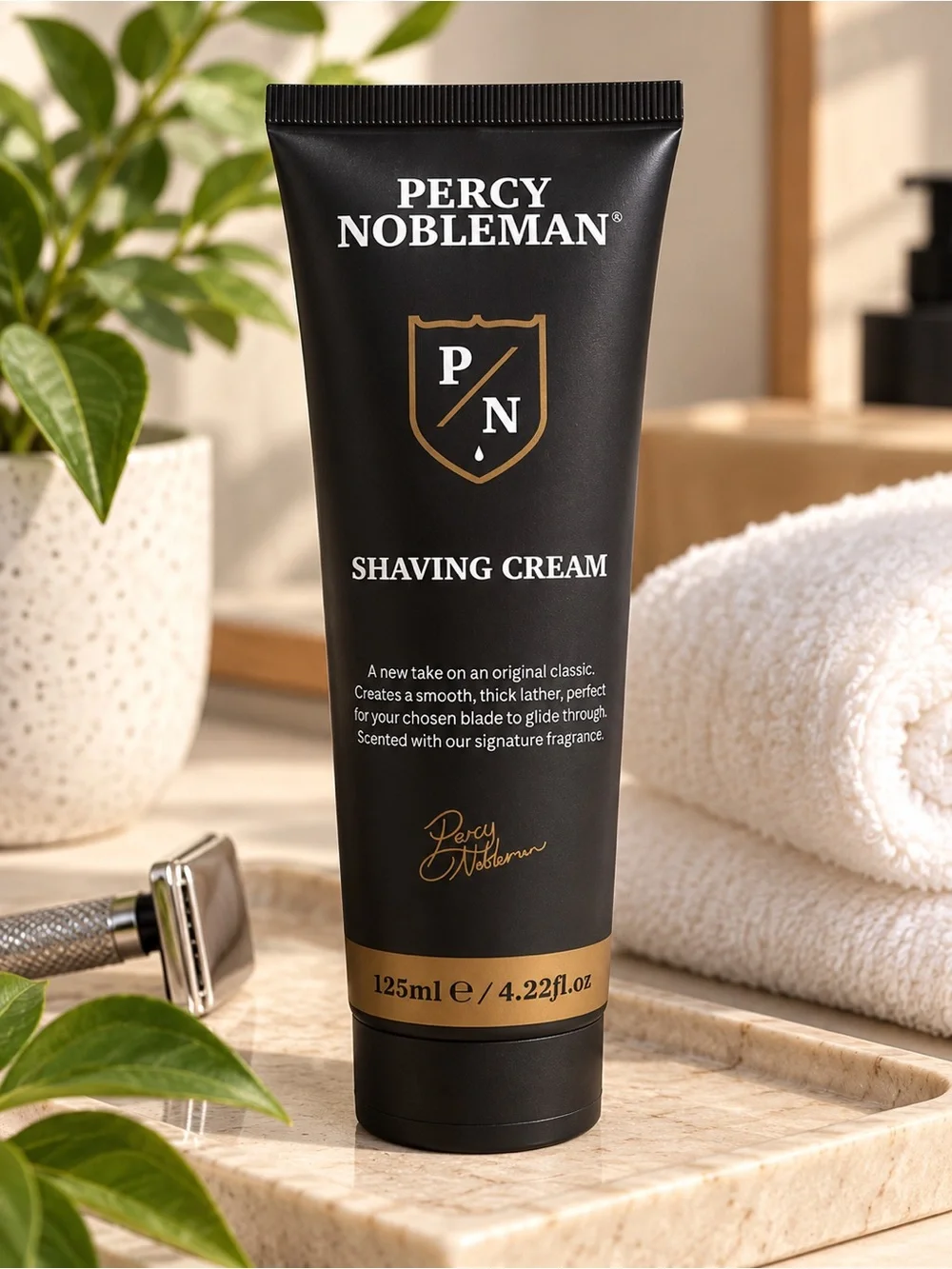 Black Shaving Cream — Smooth Protective Lather